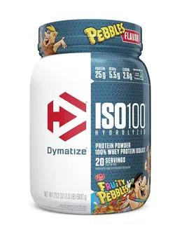مکمل‌های ورزشی پروتئین ISO 100 Hydrolyzed 100% Whey Protein Isolate Fruity Pebbles 1.3lb