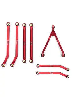 وسایل نقلیه RC و قطعات سایر RC Car High Clearance Chassis Links Sets Aluminum Alloy Rod Replacement for 1/24 Axial SCX24 C10 Bronco JEEP RC Car 