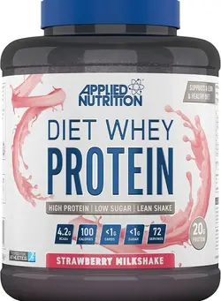 مکمل‌های ورزشی پروتئین Applied Nutrition Diet Whey Protein Strawberry Milkshake 1.8kg