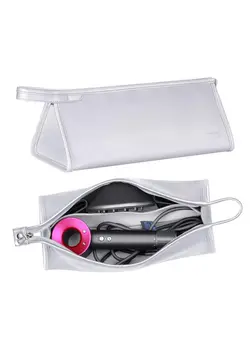 چمدان و ساک مسافرتی کیف مسافرتی Travel Organizer for Dyson Airwrap Curling Iron Styler Compatible Portable Travel Organizer for Airwrap Hair Dryer Styler and Accessories (Silver) 