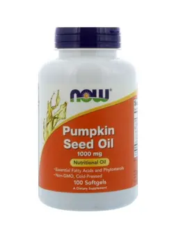 ویتامین و ساپلیمنت مکمل‌های گوارشی Pumpkin Seed Oil Dietary Supplement 1000 mg - 100 Softgels