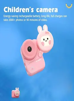 اسباب‌بازی‌های الکترونیکی سایر 4K Quality 1080P Auto Focus High Definition Dual Lens Recording Pocket Camera for Kids 