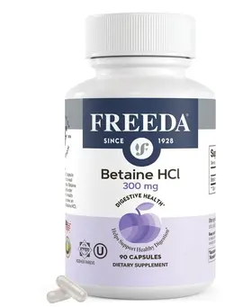 ویتامین و ساپلیمنت دمنوش و مکمل‌های گیاهی Betaine Hcl Betaine Supplement Digestive Supplement For Healthy Digestion Does Not Contain Pepsin (90 Capsules)