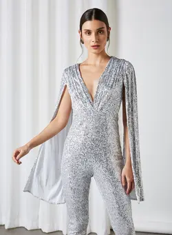 لباس پیراهن Gloria Jumpsuit Silver 