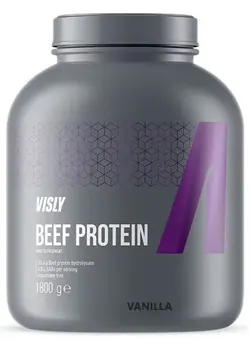 مکمل‌های ورزشی پروتئین Beef Protein, Vanilla Flavor, Visly, 1800g, 60 Servings