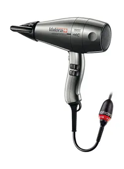 لوازم و مواد فرم‌دهی مو سشوار Swiss Silent Jet 8600 Ionic Rotocord Hair Dryer Black 