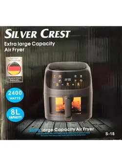 سرخ‌کن سرخ‌کن بدون روغن Silver Crest Multifunctional Digital Touch Air Fryer 8L 2400W Black 