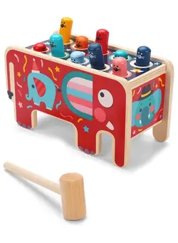 اسباب‌بازی‌های کودک و نوپا سایر Elephant Hammer Pound Bench Early Development Toy for Kids 2-4 Years 