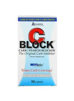 مکمل‌های ورزشی افزایش انرژی Absolute Nutrition CBlock Carb/Starch Blocker 90 Caplets