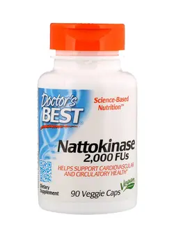 ویتامین و ساپلیمنت مکمل‌های گوارشی Nattokinase 2000 Fus-90 Veggie Caps