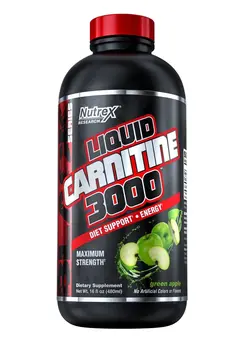 مکمل‌های ورزشی آمینو اسید Nutrex Research Liquid Carnitine 3000 Green Apple 480 ml