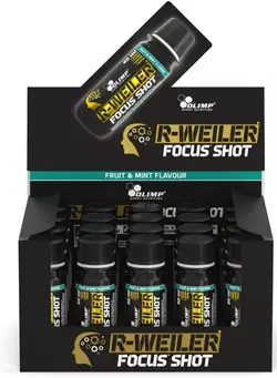 مکمل‌های ورزشی قبل از تمرین R-Weiler Focus Shot 20 Pcs x 60 Ml Fruit & Mint Flavour