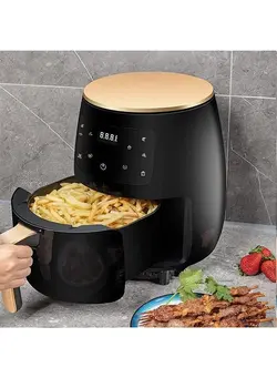 سرخ‌کن سرخ‌کن بدون روغن Silver Crest Multifunctional Digital Touch Air Fryer 6L 2400W Black 