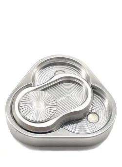 گجت، فیجت و سرگرمی اسپینر SYOSI Triangle Rotation Fidget Slider Adult Metal Fidget Toy Portable ADHD Autism Anxiety Stress Relief Push Slider Sensory Toy Fun Office Desk Toy(Dual Slider) 