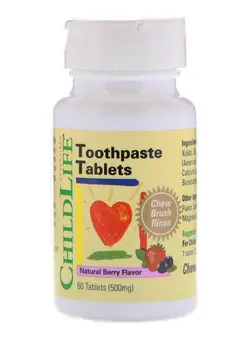 ویتامین و ساپلیمنت مکمل‌های گوارشی Natural Berry Flavour Toothpaste Tablets - 60 Tablets