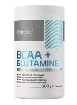 مکمل‌های ورزشی بعد از تمرین OstroVit  BCAA + Glutamine 500 g, orange