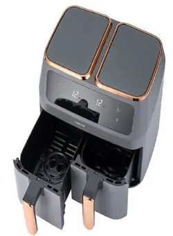 سرخ‌کن سرخ‌کن بدون روغن Sokany SK-ZG-8030 Two Zones Cyclonic Air One-Pot Dual-Use Air Fryer 