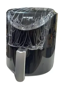 سرخ‌کن سرخ‌کن بدون روغن Minda AF2601A 1200W 220-240V/50-60Hz Single Pot 6 Litre Air Fryer - Black 