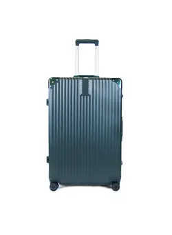 چمدان و ساک مسافرتی چمدان تک Luggage District Aluminum Frame Ultra-Light Carry-on Small Bag 20inch Dark Green 