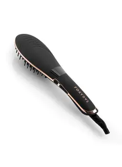 اتو مو صاف کننده Rose Gold Hair Straightening Brush Ceramic Tourmaline Straightener Digital Temp Control + Ionic Salon Grade 