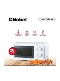 آون و توستر مایکروویو Microwave Oven Adjustable Temperature & Timer Function with 5 Power Level | Push Open Door Button and Cooking End Signal 19.0 L 700.0 W NMO20M White 