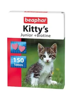 غذا غذای گربه Kitty's Junior + Biotine Treat - 150 Tablets 
