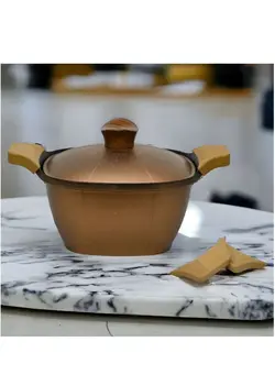 ظروف و لوازم پخت غذا قابلمه Neoklein,24CM,Titanium,Gold,Square casserole 