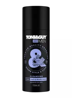 مردانه مراقبت از ریش و سبیل Toni & Guy Men Cleansing 2in1 Face & Beard Wash 150ml 