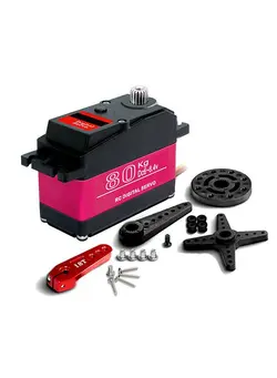 وسایل نقلیه RC و قطعات سایر digital servo 80kg metal gear high torque waterproof replacements for 1/5 hsp hpi rc car baja car 