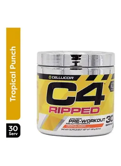 مکمل‌های ورزشی قبل از تمرین C4 Ripped Explosive Pre-Workout - Tropical Punch - 30 Servings  174 gm