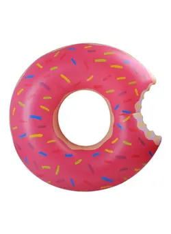 بازی‌های فضای باز و تجهیزات پارک ترامپولین Inflatable Donut Pool Float 1.2 * 1.2mmeter 