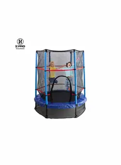 بازی‌های فضای باز و تجهیزات پارک ترامپولین H PRO 55 Inch Trampoline For Kids | Outdoor Garden  Net Trampoline | Jump Bed |  Unisex Bouncer  | Safety Enclosure  Exercise Fitness Equipment 