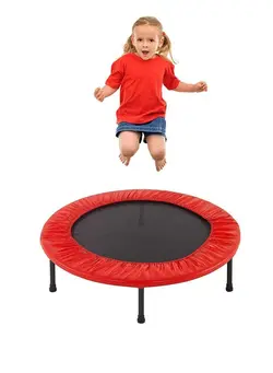 بازی‌های فضای باز و تجهیزات پارک ترامپولین H PRO Trampoline for Kids & Adults | Rebounder Trampoline for Exercise, Fitness and Workout| Outdoor and Indoor 40 Inch Trampoline| Red 
