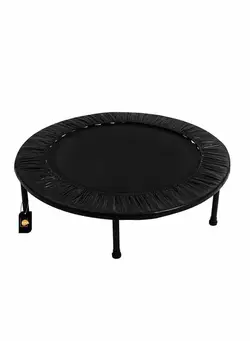 بازی‌های فضای باز و تجهیزات پارک ترامپولین 40 Inch Mini Exercise Trampoline For Adults or Kids - Indoor Fitness Rebounder Trampoline With Safety Pad 100x100x23cm 