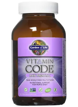 ویتامین و ساپلیمنت مکمل‌های گوارشی Garden Of Life Vitamin Code Raw Prenatal 90 Capsules By Garden Of Life