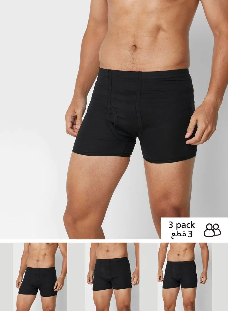 بهترین قیمت خرید لباس شورت 3 Pack Waist Band Boxers With Antibacterial  Finish