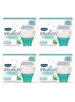 زنانه تیغ و ماشین اصلاح Pack Of 4 Intuition Sensitive Care Razor 12 x 10g 