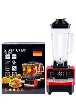 مخلوط کن مخلوط کن رومیزی 15-Speeds Multifunctional Countertop Blender Ice Shaver Food Grinder 2.5L 4500W SC-1589 Black Red 