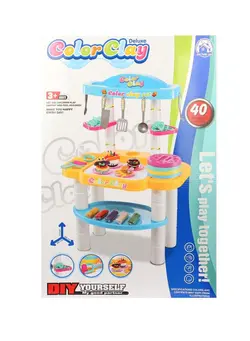 اسباب‌بازی‌های مشاغل و اماکن ست‌های آشپزخانه 28-Piece Variety DIY Color Clay with Sculpting Tools Set, Best for Age 3+ Kids Art Crafts 