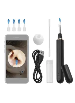 لوازم جانبی فیلم‌برداری و عکاسی اکسسوری حرفه‌ای 1080P WiFi Wireless Visual Ear Cleaner Ear Wax Removal Endoscope Otoscope 3 Mega Pixels for Smartphone Tablet Computer Cleaning Ear Mouth Nose Skin Pets Baby 