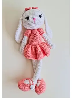 عروسک و لوازم  جانبی سایر Eco-Friendly Handmade Crochet Doll: 100% Cotton Amigurumi Plush, a Cherished Treasure for Kids, Collectors, and Nursery Adornment 