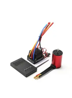 وسایل نقلیه RC و قطعات سایر S3660 4200Kv Brushless Motor Waterproof Motor 80A Esc Programming Card Replacement For Traxxas Rc Car Tamiya 1/8/ 1/10 Rc Car 