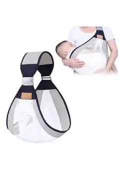 لوازم حمل آغوش Baby Carrier, Cross Adjustable Breathable 3D Mesh Carrier for Newborn (0-36) Months (Zhang cyan +net) 