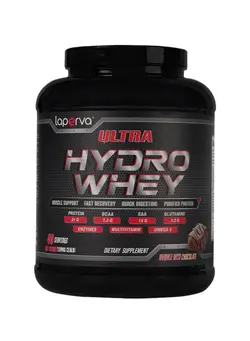 مکمل‌های ورزشی پروتئین LAPERVA ULTRA HYDRO WHEY DOUBLE RICH CHOCOLATE - Unleash the Power of High Quality Hydrolyzed Whey Protein, Experience Faster Muscle Recovery, Vitamin Enhanced Formula - 3.5 lb (40 servings)