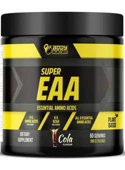 مکمل‌های ورزشی آمینو اسید Body Builder Super Essential Amino acids, Maximize Muscle Growth, Enhance Workout Performance, Support Protein Synthesis, Fast-Acting Absorption, Cola Flavor 390 Gm