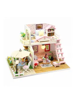 عروسک و لوازم  جانبی سایر Miniature Dollhouse Theatre Box With Led Light 21x7.5x19cm 