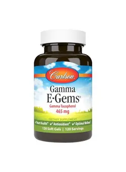 ویتامین و ساپلیمنت دمنوش و مکمل‌های گیاهی Gamma E Gems 465 Mg Gamma Tocopherol Vitamin E Tocopherol Optimal Wellness 120 Softgels