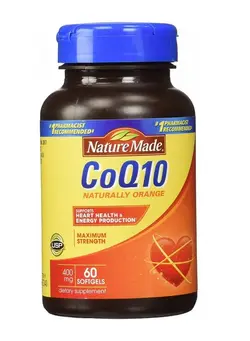 ویتامین و ساپلیمنت دمنوش و مکمل‌های گیاهی Coq10 Coenzyme Q10 400 Mg 60 Softgels