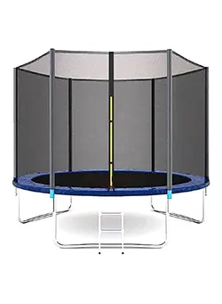 بازی‌های فضای باز و تجهیزات پارک ترامپولین Trampoline 8 Feet Round  Fitness Gymnastic Outdoor Trampoline 244X244X210cm 