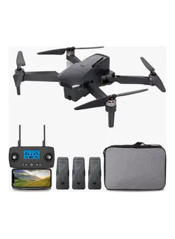 دوربین فیلم‌برداری و عکاسی سایر KF107 5G Wifi GPS 4K Camera RC Drone Brushless Drone Optical Flow Positioning RC Quadcopter with 3 Batteries Black Suitable for Beginners and Kids 